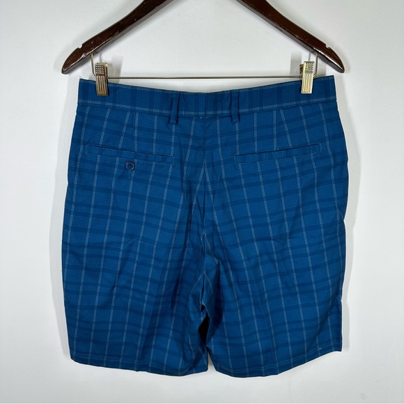 Pebble Beach Blue Plaid Performance Golf Shorts 32” - Picture 5 of 6